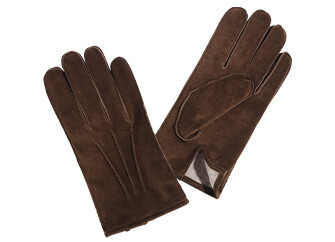 Men goat suede leather gloves