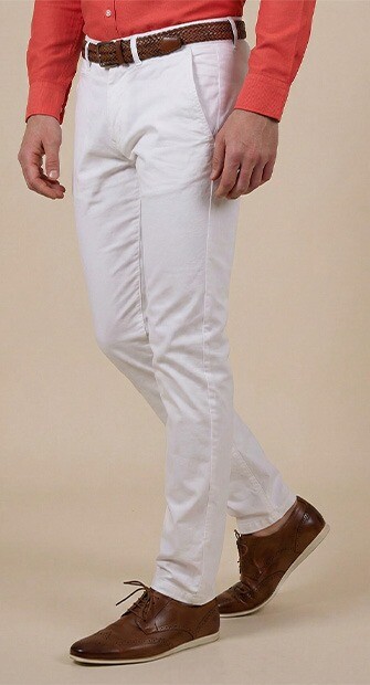 White Men's chinos - KYRK