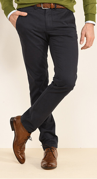Navy Men's chinos - KYRK