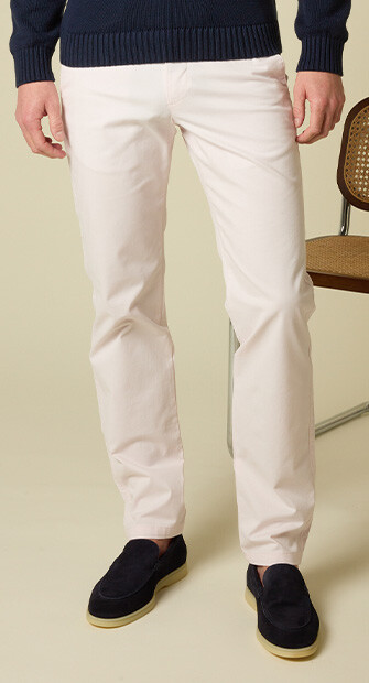 Men's chino trousers Pale Pink - KYRK