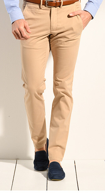 Dark Beige Men's chinos - KYRK