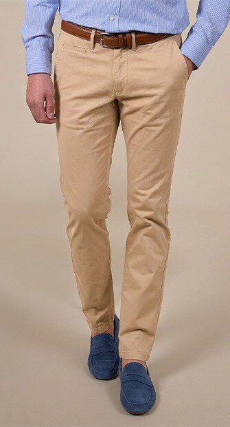 Dark Beige Men's chinos - KYRK