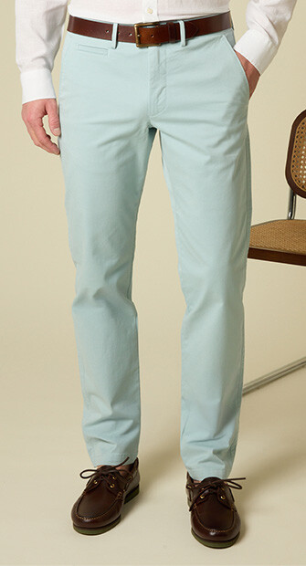 Men's chino trousers Eucalyptus - KYRK