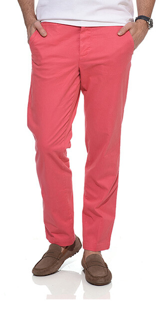 Pink Raspberry Chino trousers for men - JERRY