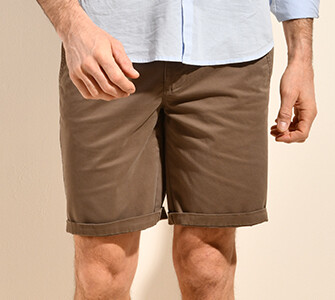 Taupe Chino Shorts - BARRY