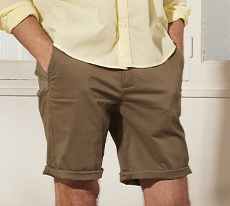 Dark Olive Chino Shorts - BARRY