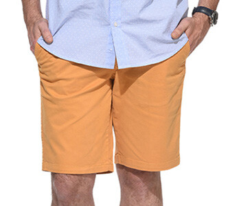 Saffron Yellow Chino Shorts - BARRY