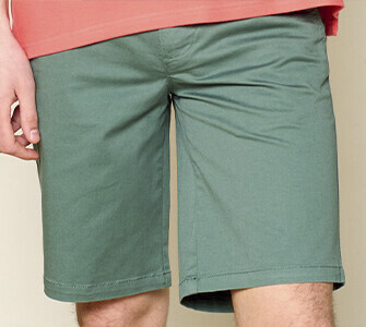 Pine Green Chino Shorts - BARRY