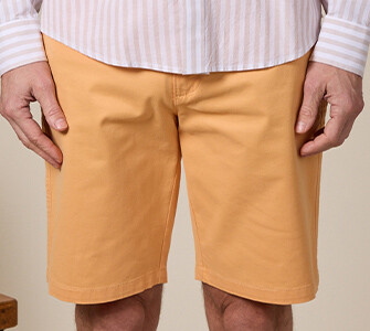 Pale Orange Chino Shorts - BARRY