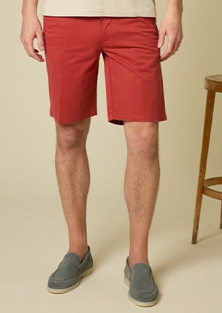 Brick Red Chino Shorts - BARRY
