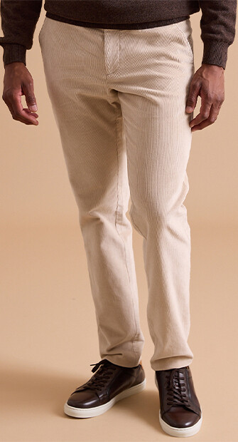 Unbleached Men's corduroy chinos - NORMAN