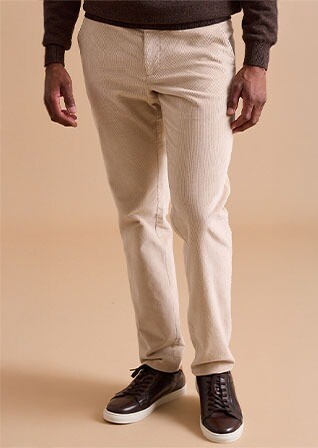 Unbleached Men's corduroy chinos - NORMAN