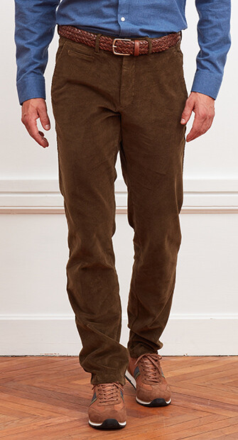 Olive Men's chinos - NORMAN