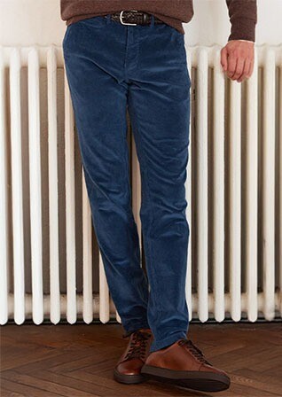 Denim Blue Men's chinos - NORMAN