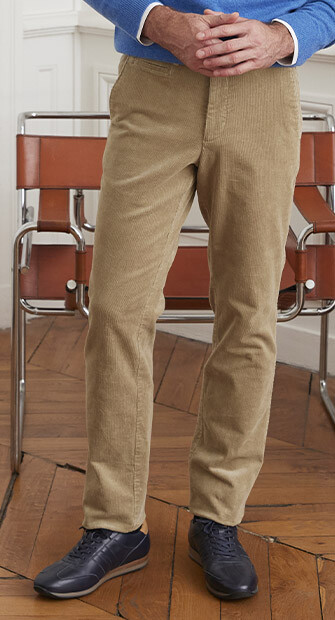 Light Olive Men's chinos - NORMAN