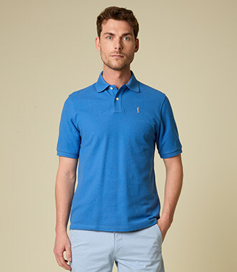 Men's polo shirt Denim Blue - GARETH