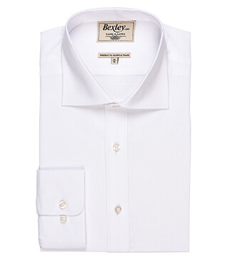White two ply Plain Oxford shirt - OTTAVIO