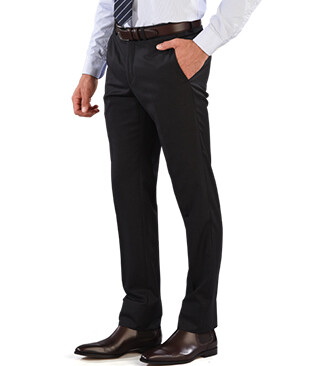 Men's Grey Anthracite Suit Trousers - LAZARE