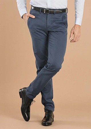 Blue Chino trousers for men - NIGEL II