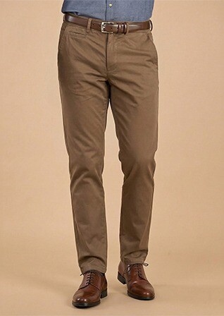 Chocolate Chino trousers for men - NIGEL II