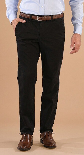 Black Chino trousers for men - NIGEL II