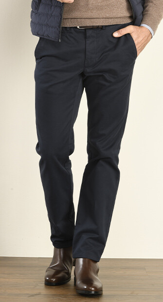 Dark Navy Chino trousers for men - NIGEL II