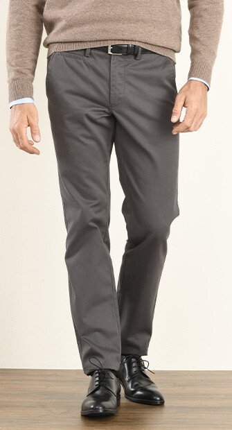 Licorice Chino trousers for men - NIGEL II