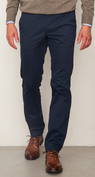 Cobalt Blue Chino trousers for men - NIGEL II