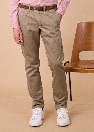 Light Olive Chino trousers for men - NIGEL II