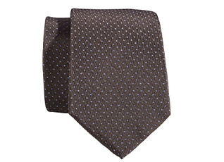 Dotted Silk Tie Light Camel and Blue Sky