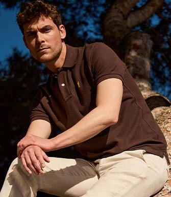 Men’s Polo Shirt Chocolate - ANDY II