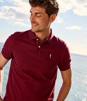 Men’s Polo Shirt Wine Lees - ANDY II