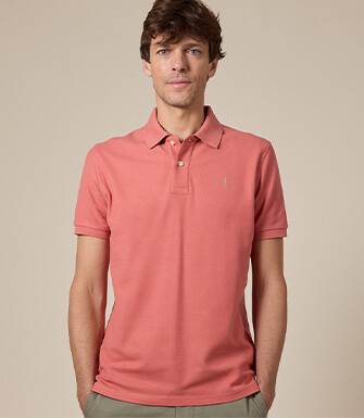 Men’s Polo Shirt Vintage Pink - ANDY II