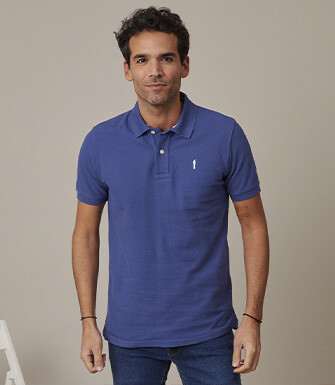Royal Blue Men's polo shirt - ANDY II
