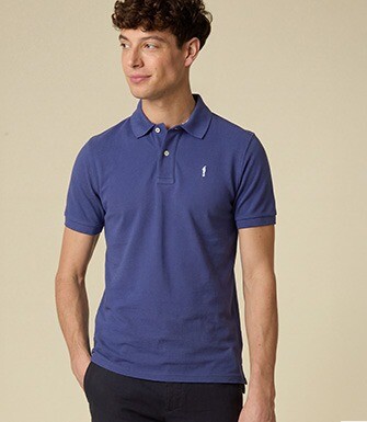 Royal Blue Men's polo shirt - ANDY II