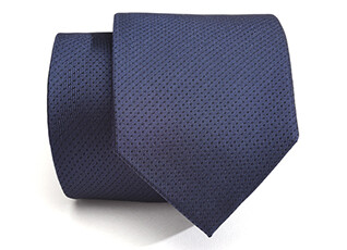 Petrol Blue Tie with Navy Micro dots