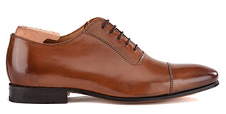 Patina Chestnut Oxford shoes - Leather outsole - RINGWOOD