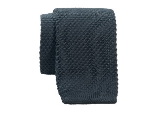 Bottle Green Knitted Cotton Tie