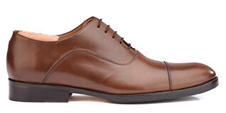Chestnut Oxford shoes - Rubber pad - BRACKLEY PATIN