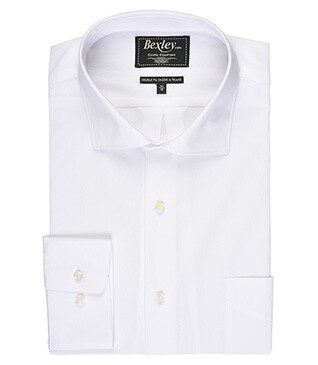 White Cotton shirt - Chest pocket - ALBERTO II CLASSIC