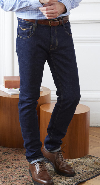 Indigo Men's slim fit jeans - RIDLEY