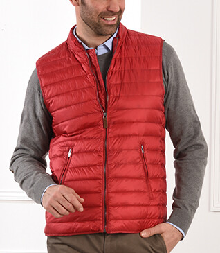 Red Down Gilet - NIELS
