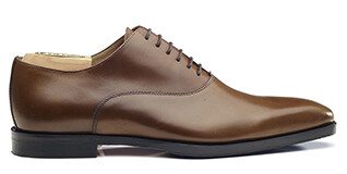 Chestnut Oxford shoes - Rubber pad - TREMEZZO PATIN