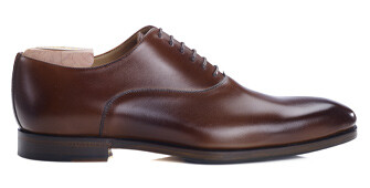 Patina Chestnut Oxford shoes - Rubber pad - TREMEZZO PATIN