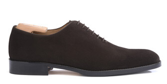 Bitter Chocolate suede Oxford shoes - Rubber pad - PETER PATIN