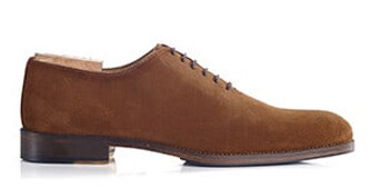 Cognac Suede Oxford shoes - Rubber pad - PETER PATIN
