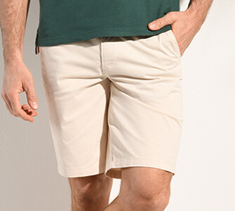 Off White Chino Shorts - BARLOW