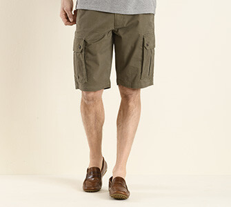 Dark Taupe Cargo Shorts - CORBEN