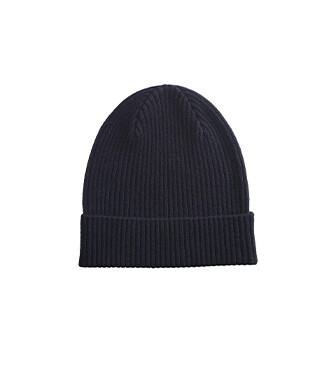 Black Wool Beanie Hat - BENNETH
