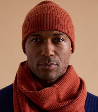 Amber Red Wool Beanie Hat - BENNETH